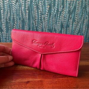 Dooney & Bourke red leather vintage wallet. NWT